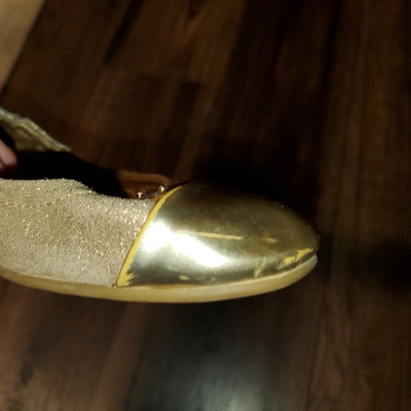 Coach Womens Darsi Gold Ballet Flats - Picture 5 of 5